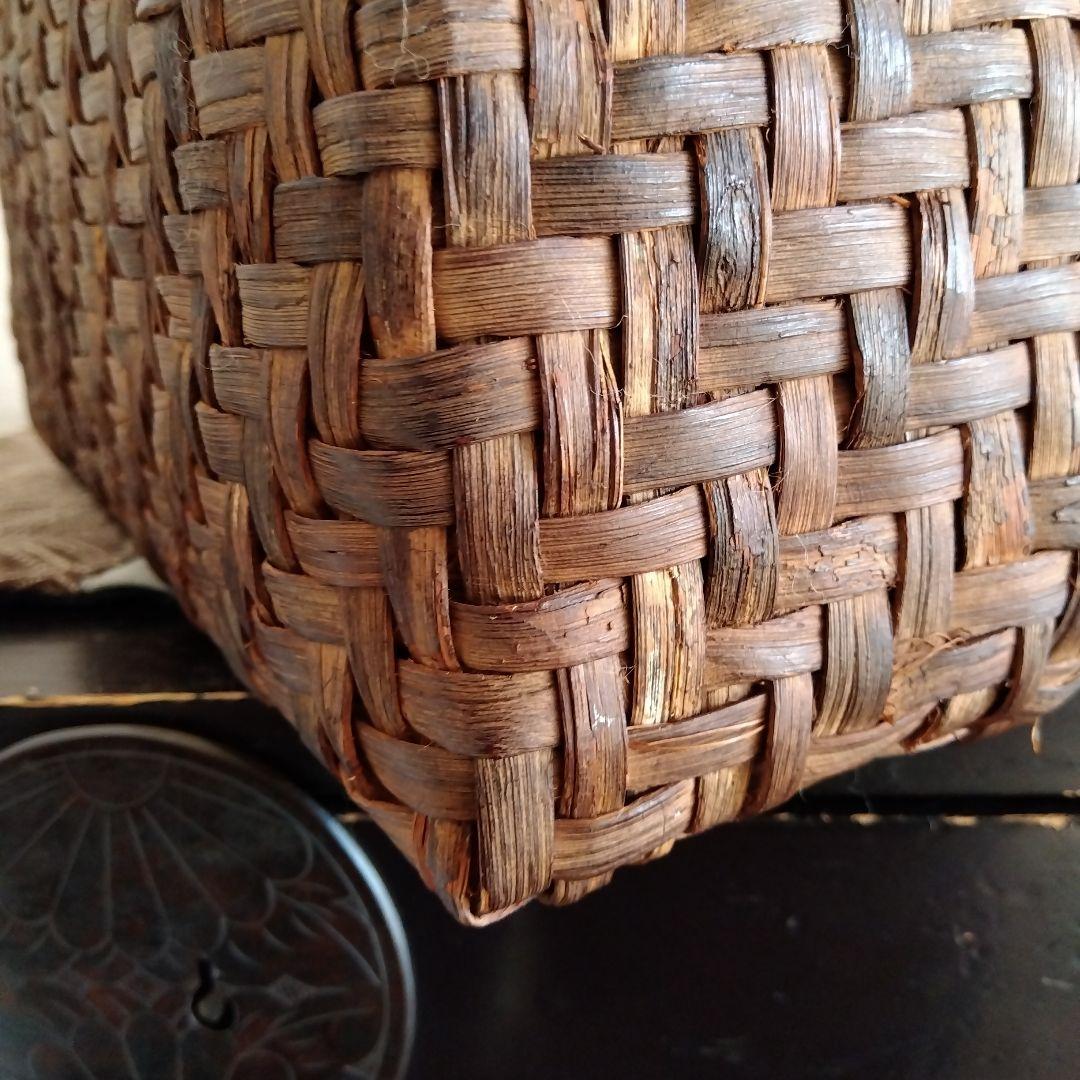 国産　山葡萄　籠バック　大きめ　長野