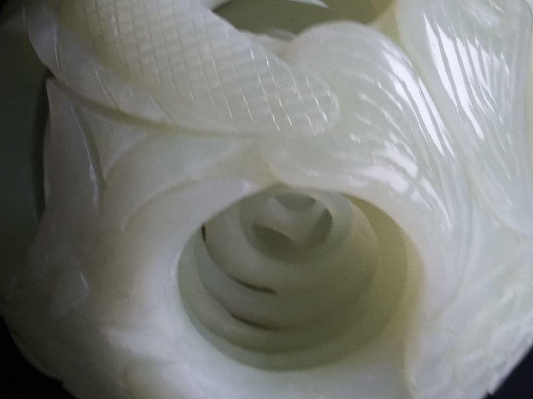 多層球(7層)　岫玉製　中国工芸品　置物　NO.832