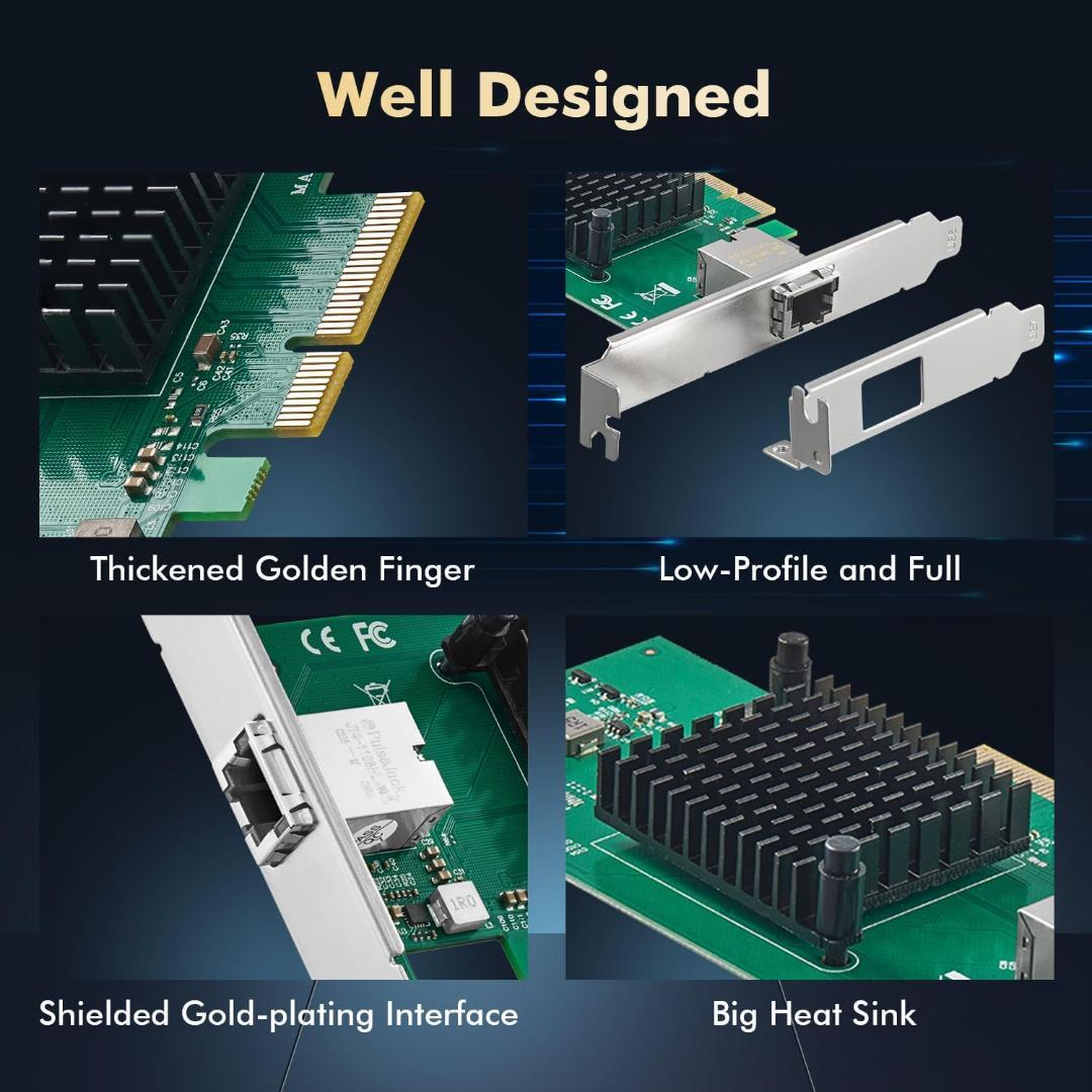 10G イーサネット PCIe ネットワークアダプタMarvell AQC107