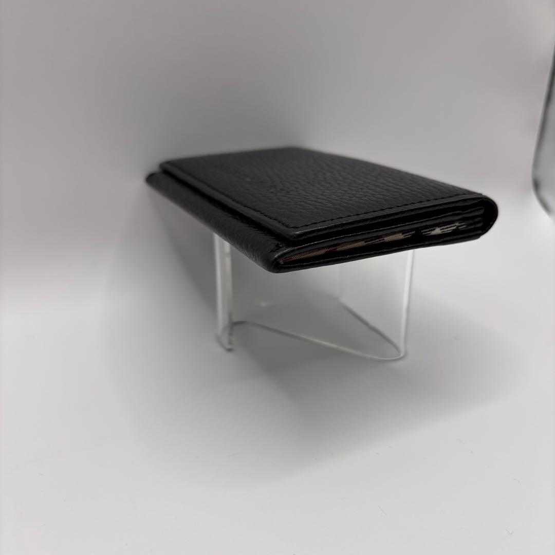 BURBERRY 名刺ケース　カードケース　ブラック　ノバチェック　レザー