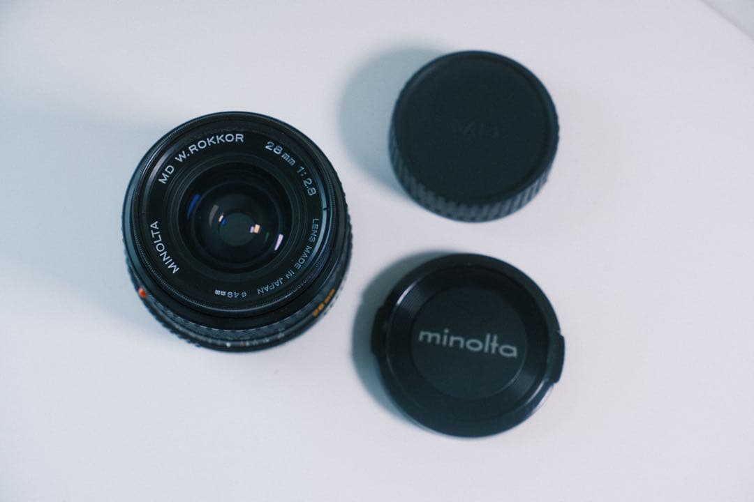 MINOLTA MD W.ROKKOR 28mm F2.8 GFXアダプター付