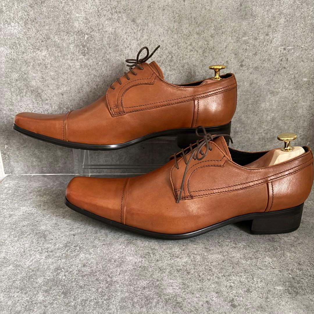 新品未使用 キャサリンハムネットロンドン スクエアトゥ ストレートチップ 25