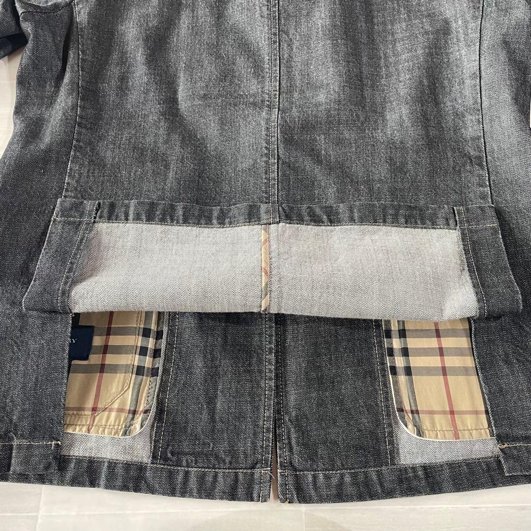 Burberry デニムジャケット XL カバーオール ノバチェック 三陽商会