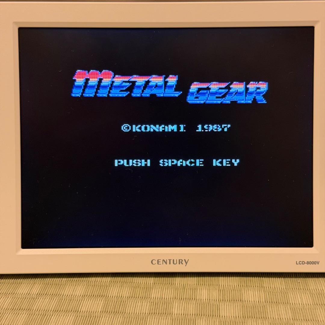 MSX2 メタルギア 起動確認済