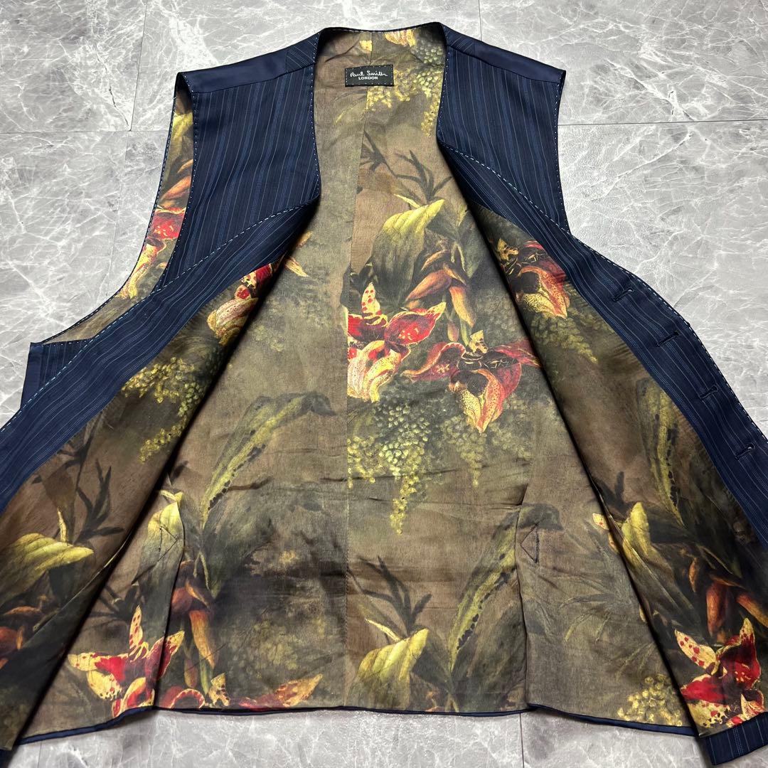 ポールスミス　3ピース　セットアップ　ロロピアーナ　スーパー130 裏地派手　L