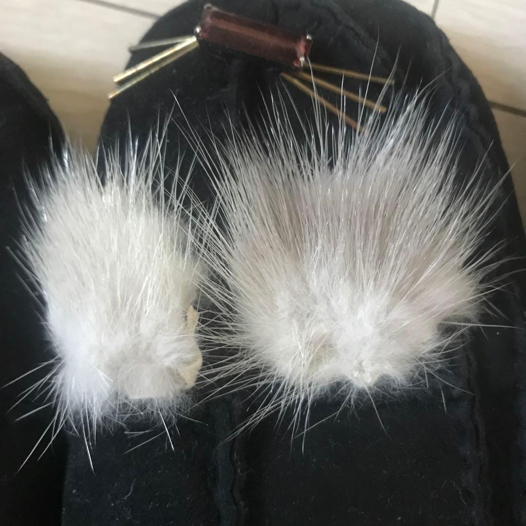 専用　デモデ demodee ムートン　レザー　ミトン　手袋　3点セット　新品