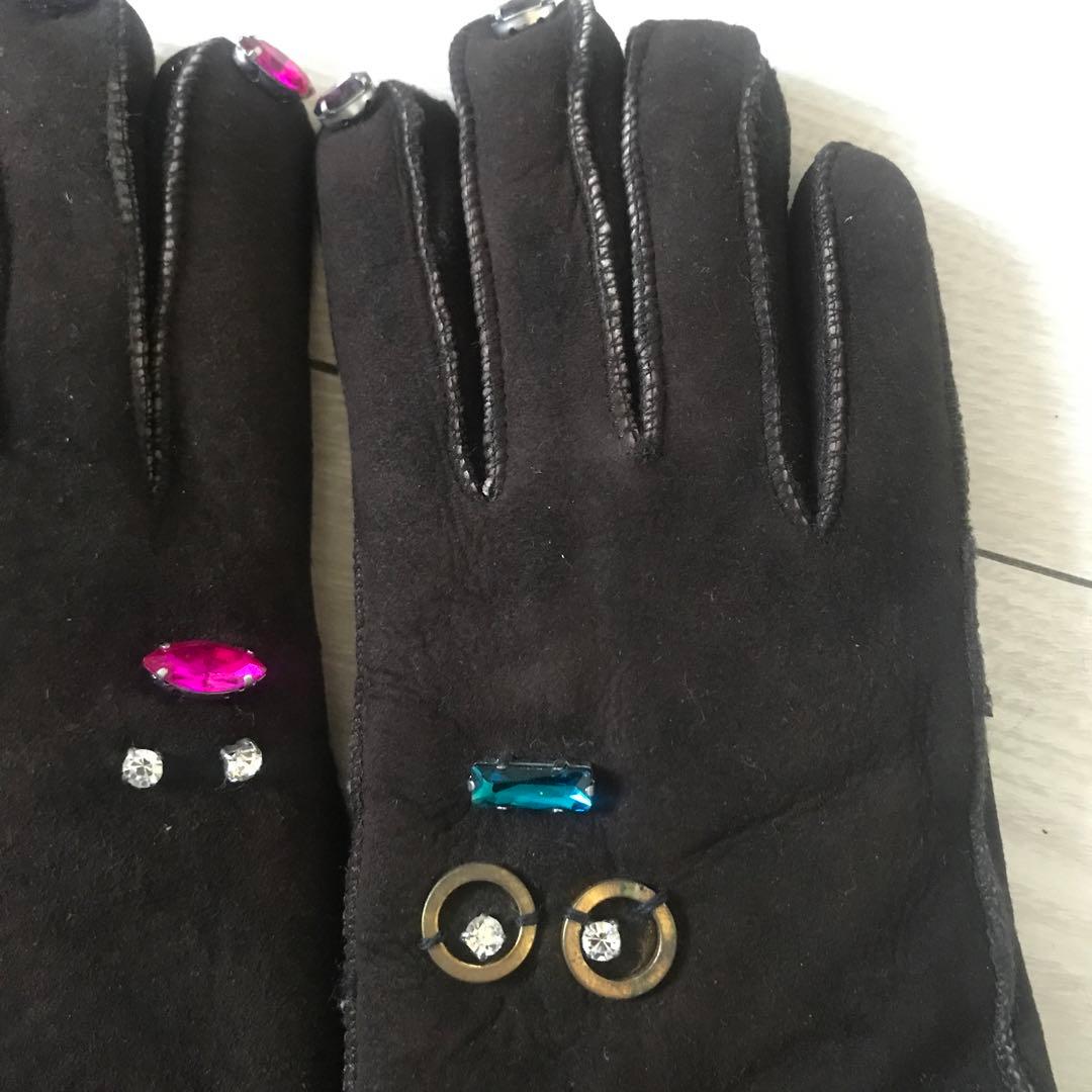 専用　デモデ demodee ムートン　レザー　ミトン　手袋　3点セット　新品