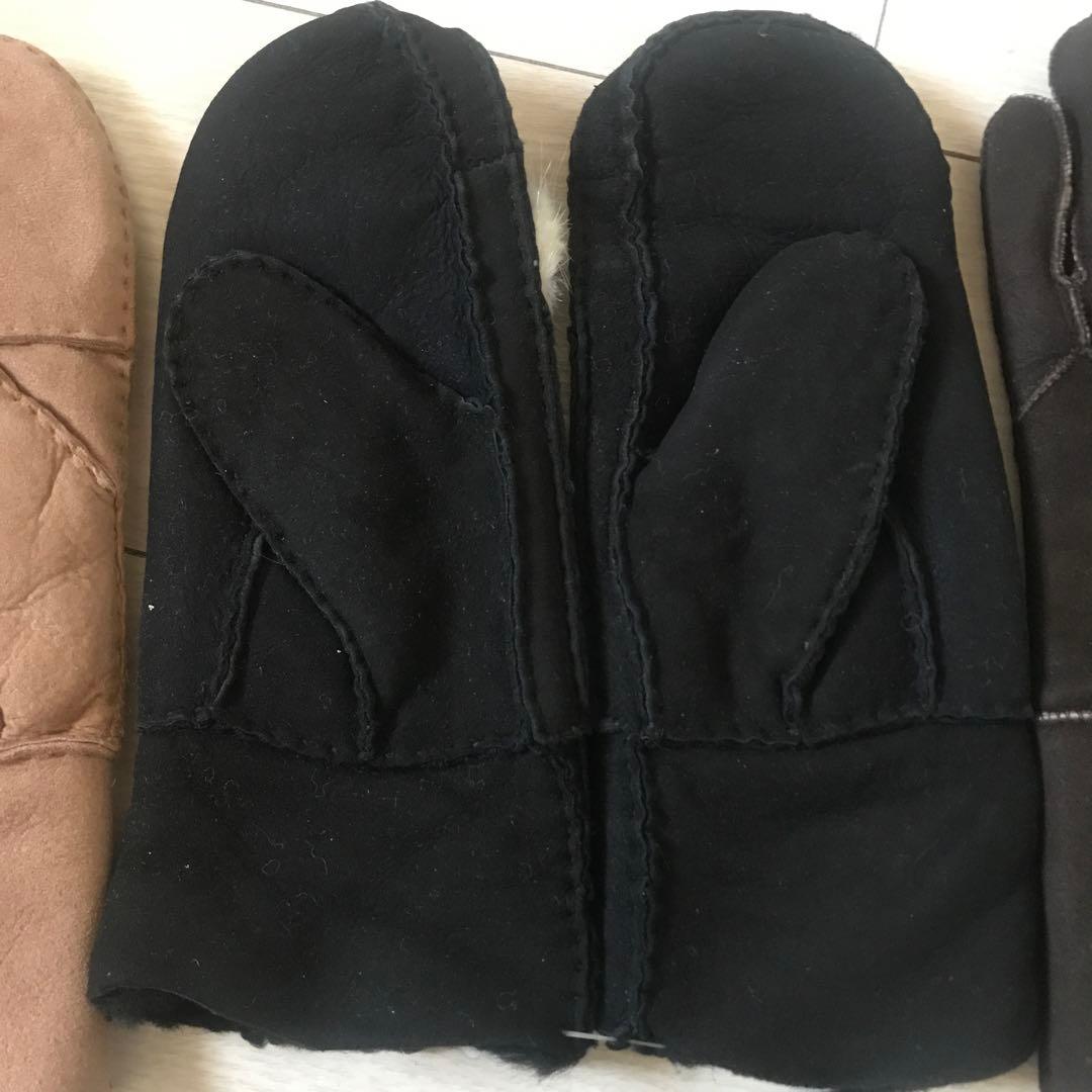 専用　デモデ demodee ムートン　レザー　ミトン　手袋　3点セット　新品