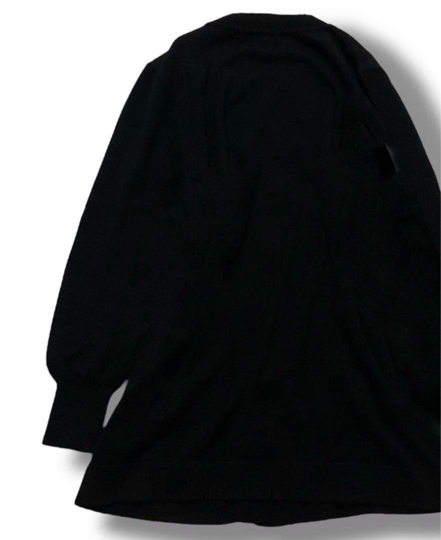 90s YSL イブサンローラン 黒 ゴールドボタン M カーディガン