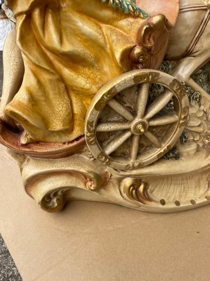 BEBE【ITALY】馬車ベンハー　ロココ調　西洋美術品　置物　オブジェ