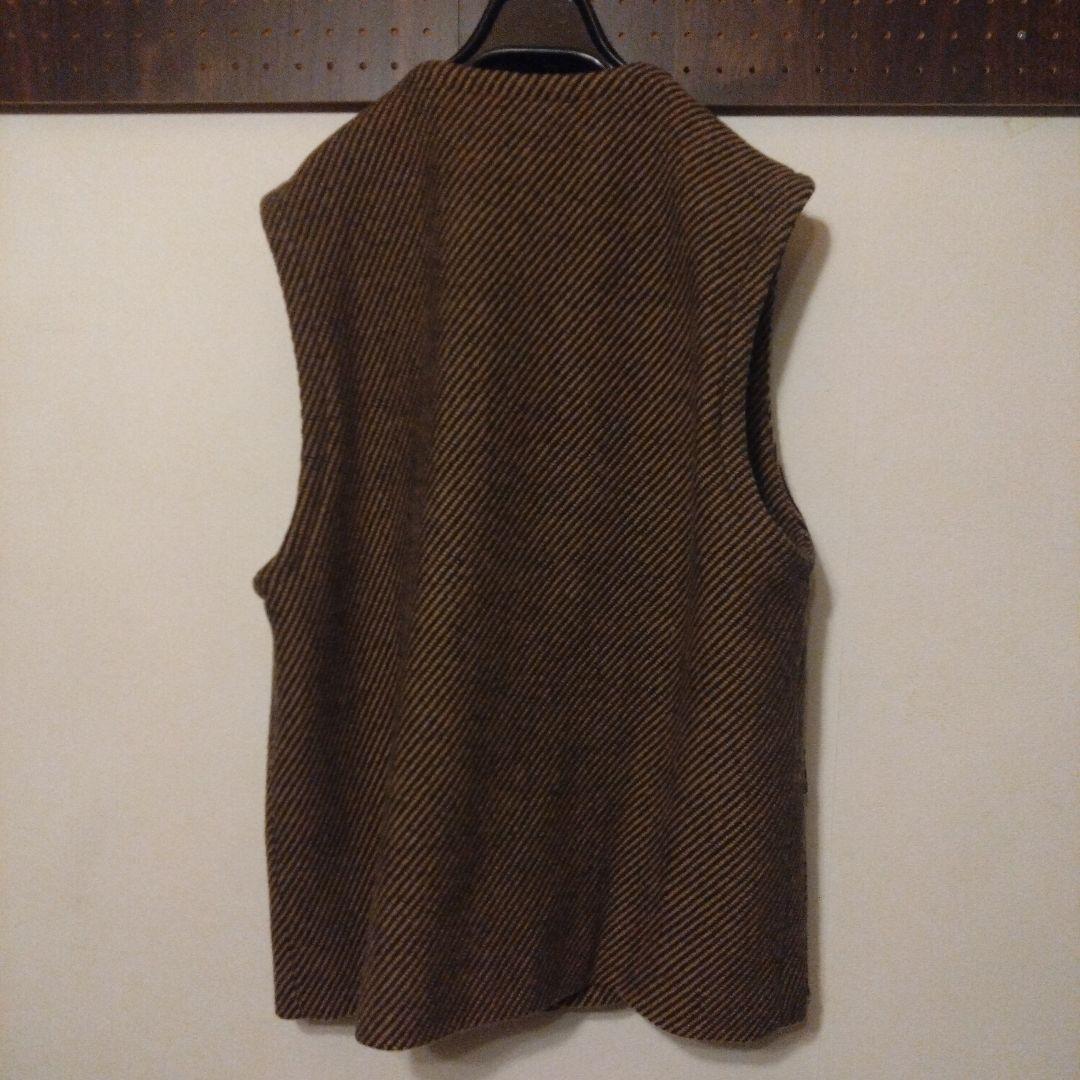 Phlannel ブラウンストライプ ベスト