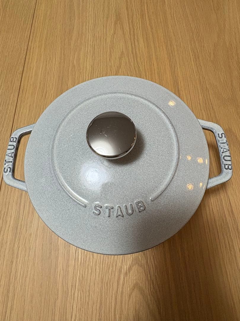 【美品】staub ワナベS 16cm カンパーニュ シリアルナンバー 鍋ピン付