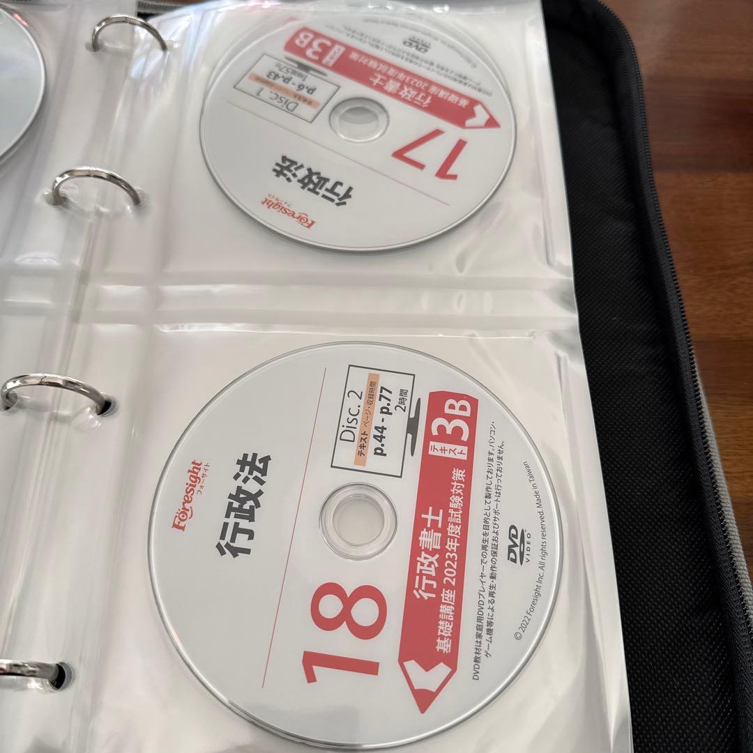 フォーサイト　行政書士講座　2023年度　DVD全46枚