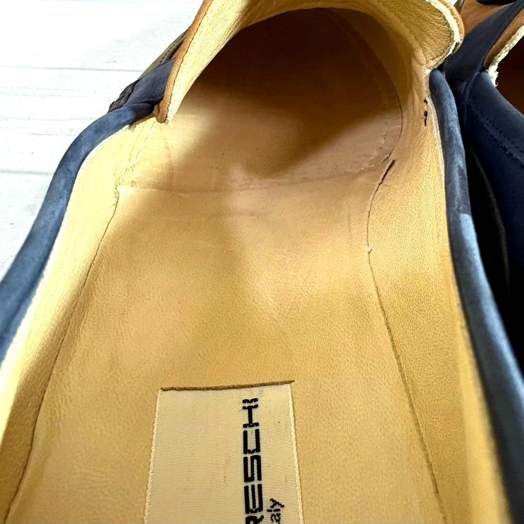 極美品■MORESCHI■タッセルローファー✨スエード マルチカラー セレモニー