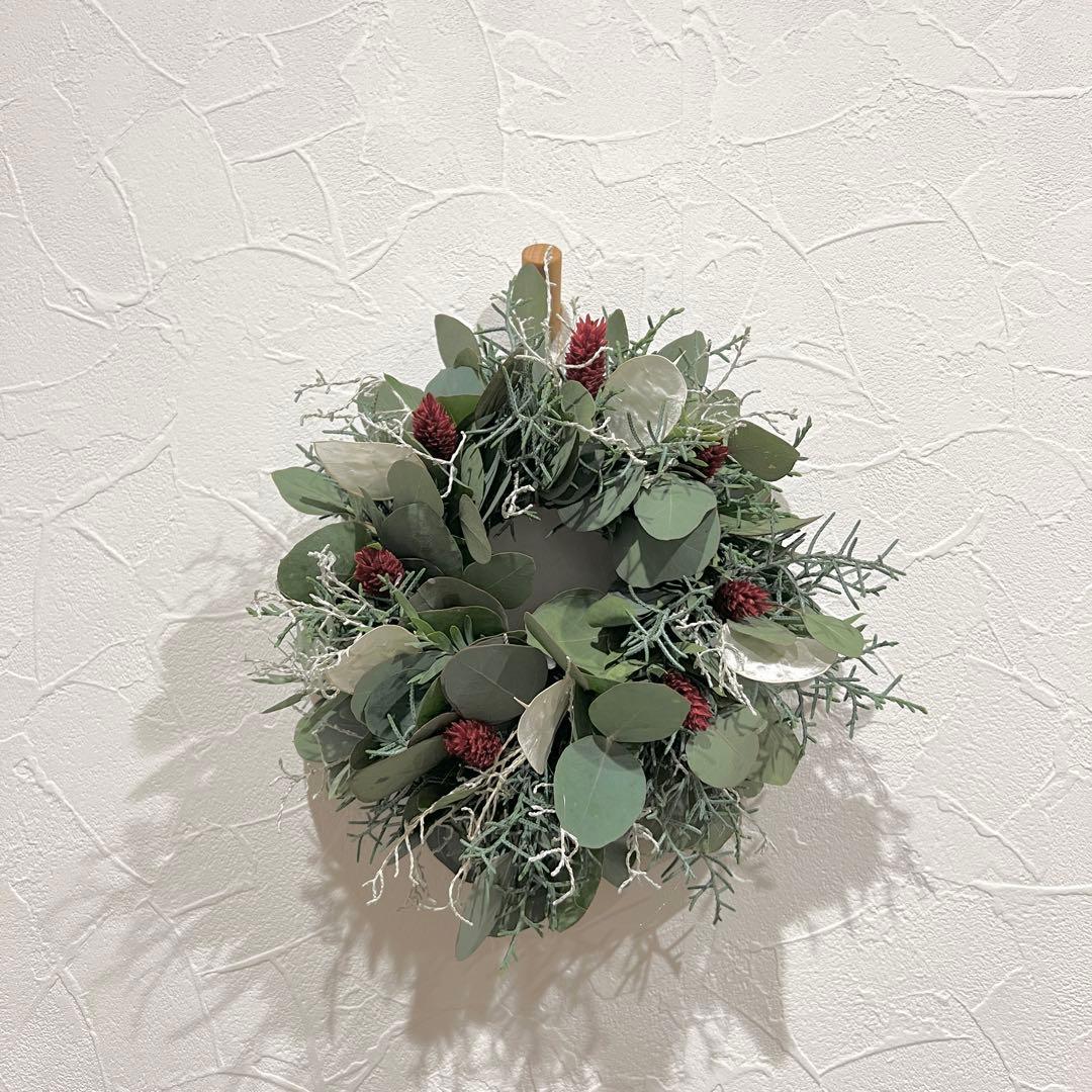 ポポラスとルナリアのクリスマスリース* *ラッピング無料 冬 プレゼント