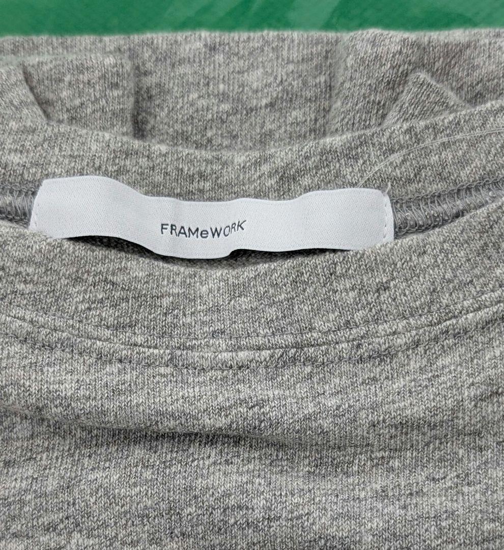 新品 フレームワーク NEWスラブベアテンプルオーバー グレー