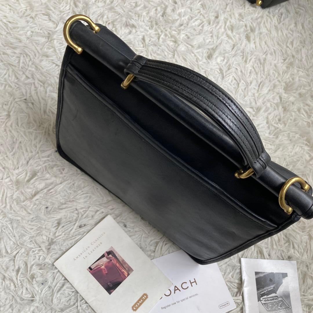 美品 vintage coach old archive ウィリス 黒 ブラック