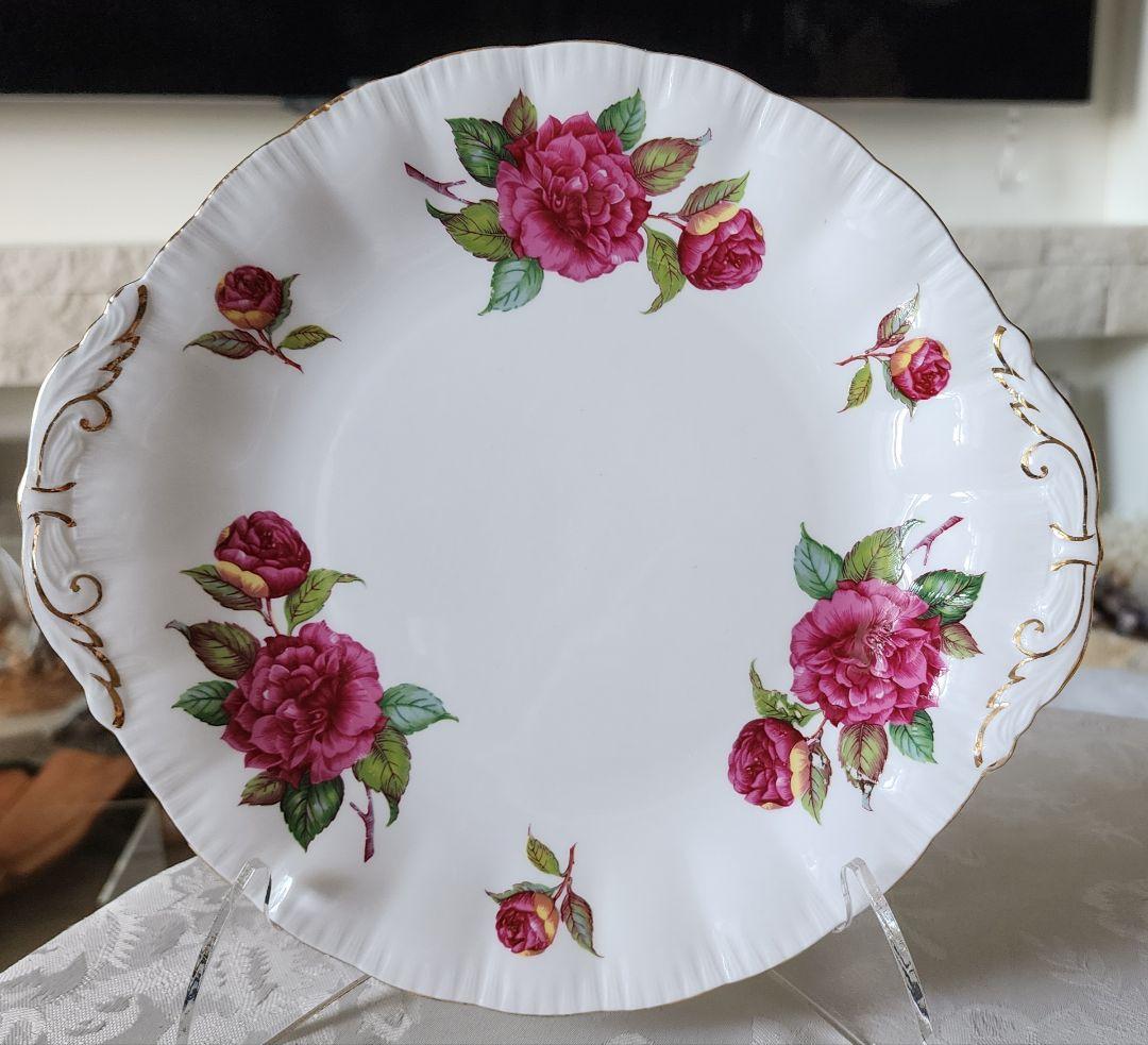 パラゴン ④ ローズ ケーキプレート アンティーク ビンテージ