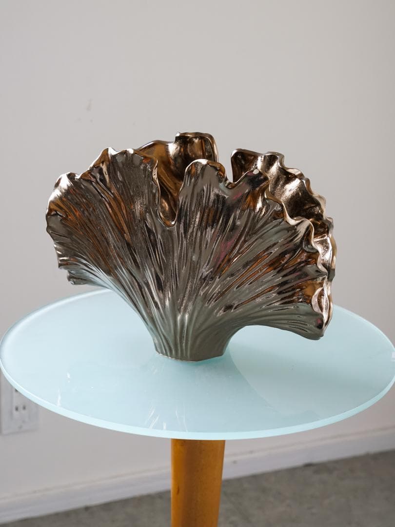 ヴィンテージ イチョウ 花器/ベース オブジェ ミッドセンチュリー