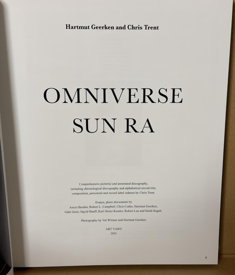 Sun Ra Omniverse 洋書 第2版 サン・ラ