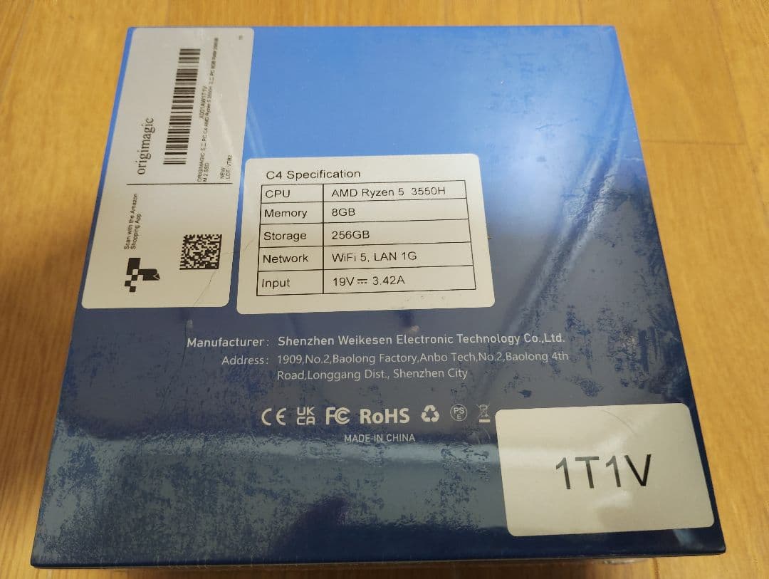 ミニPC mini-PC Ryzen 5 3550H 8GB 256GB