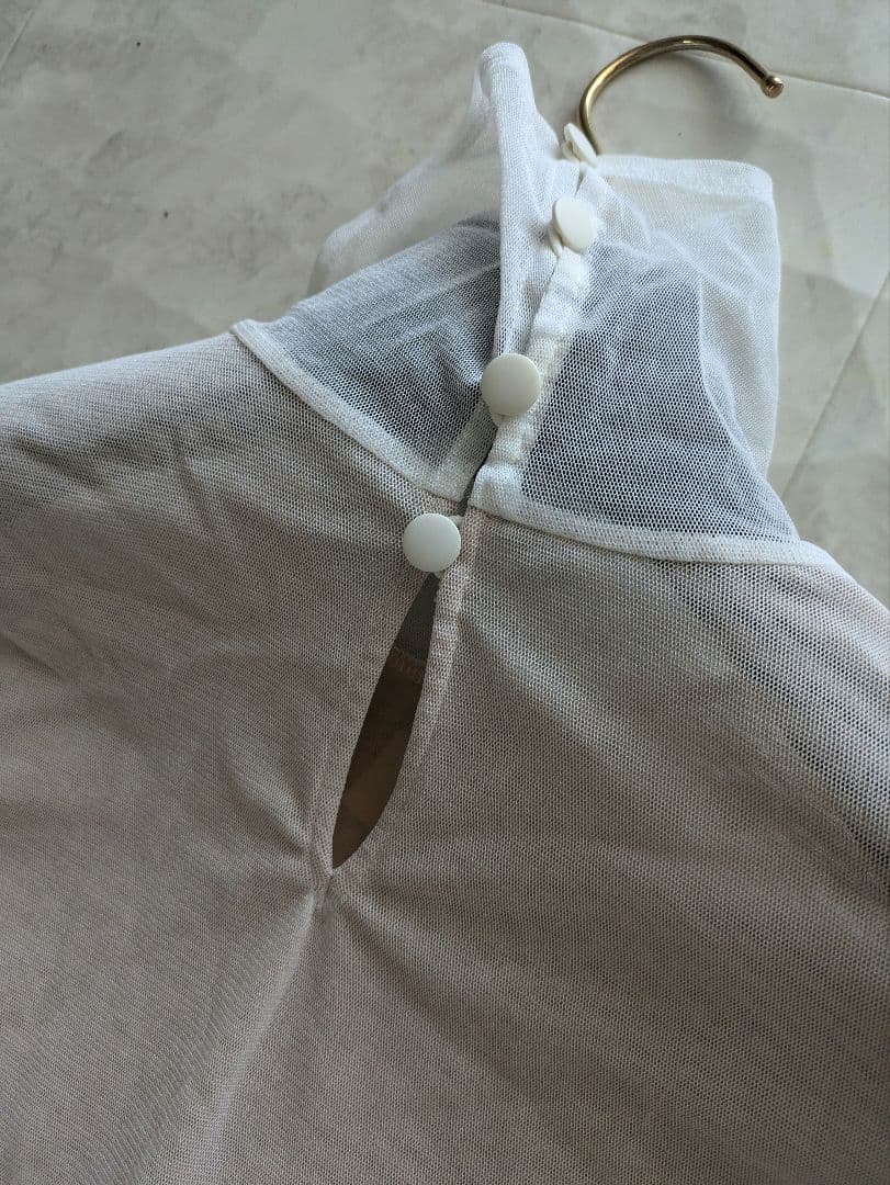 美品　ミスアシダ　ブルー　ポンチョ　青　セットアップ