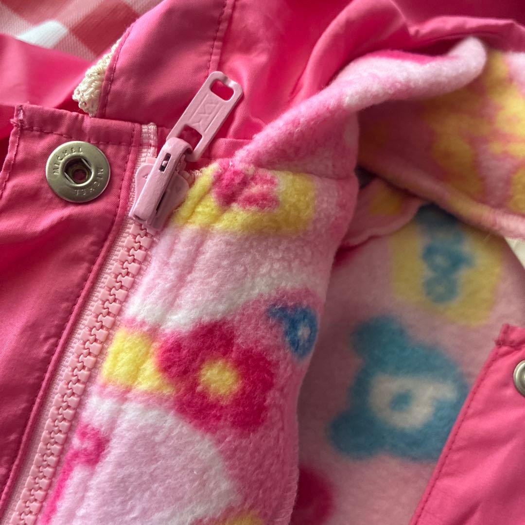 メゾピアノ❣️ミミ、ポポ2wayフリースジャケットジャンパー❣️140cm ピンク❣️