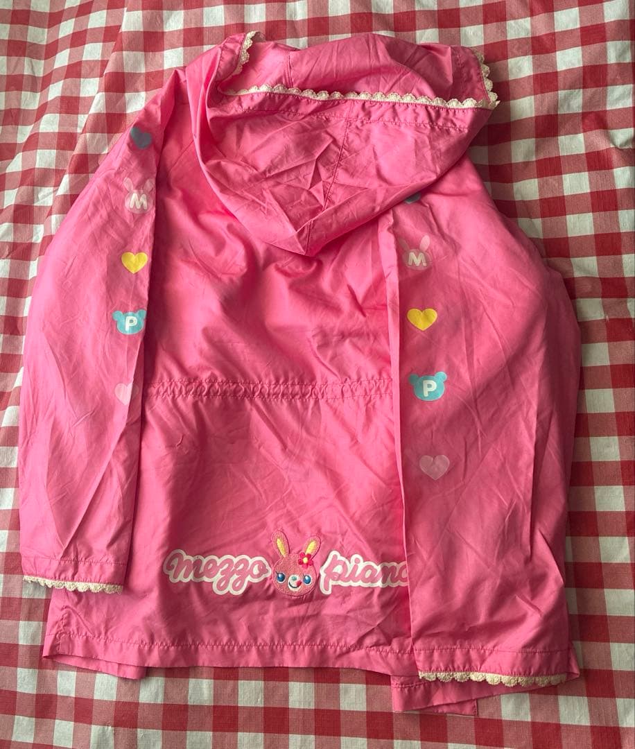 メゾピアノ❣️ミミ、ポポ2wayフリースジャケットジャンパー❣️140cm ピンク❣️