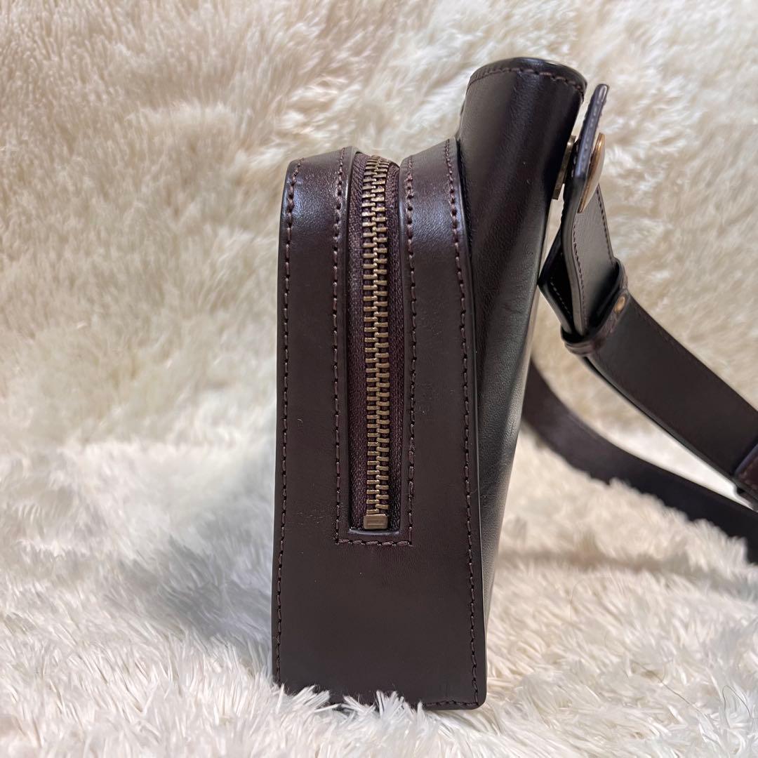 マザーハウス アンティークソラ2 ダークブラウン　ショルダーバッグ　ボディバッグ