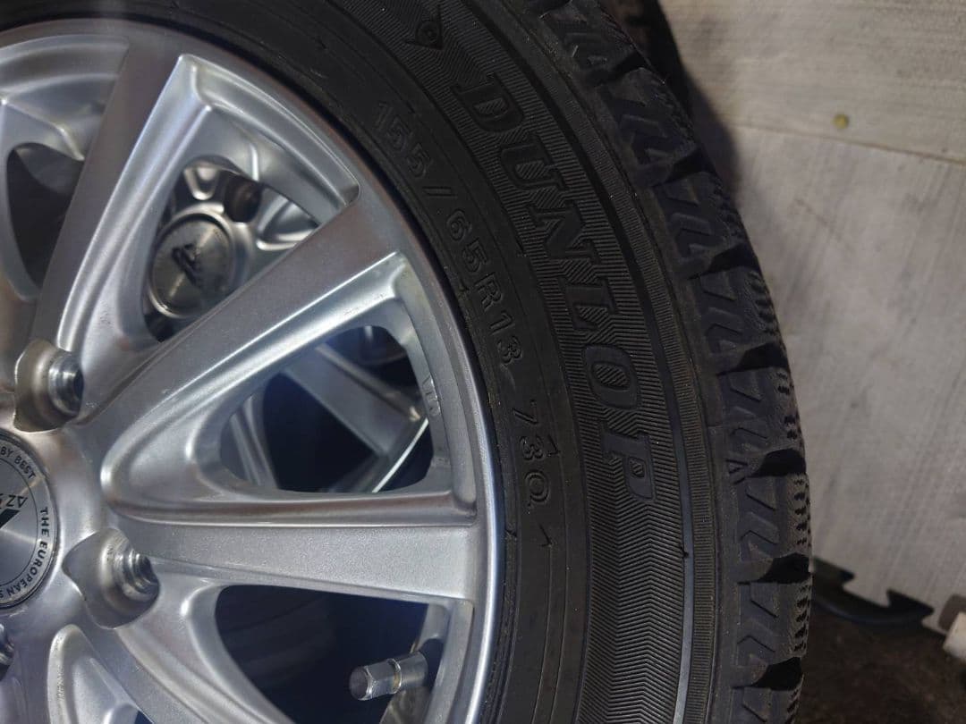 ②スタットレスタイヤ…AZ SPORTS 13インチ ホイールセット