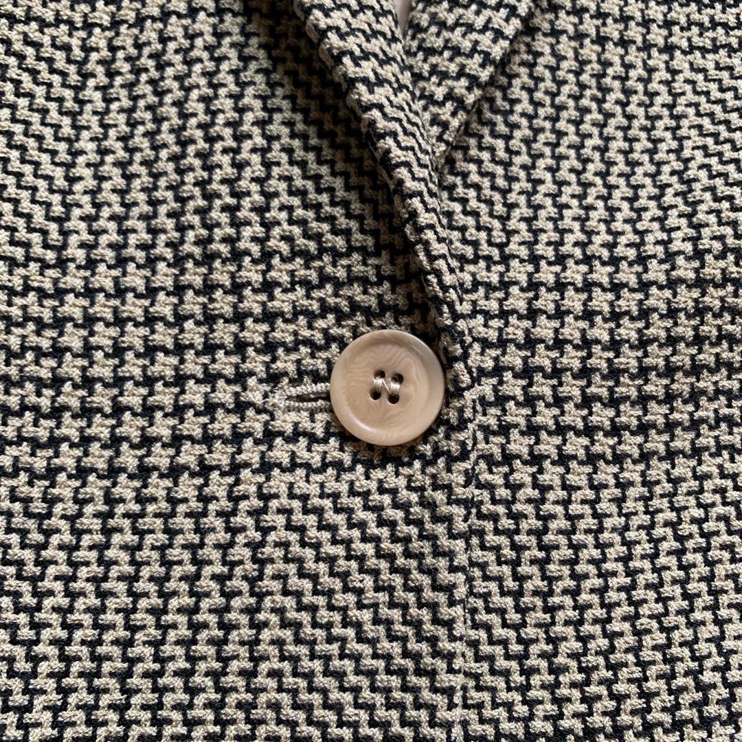 MaxMara マックスマーラ　千鳥格子ジャケット　ラナウール　白タグ　38