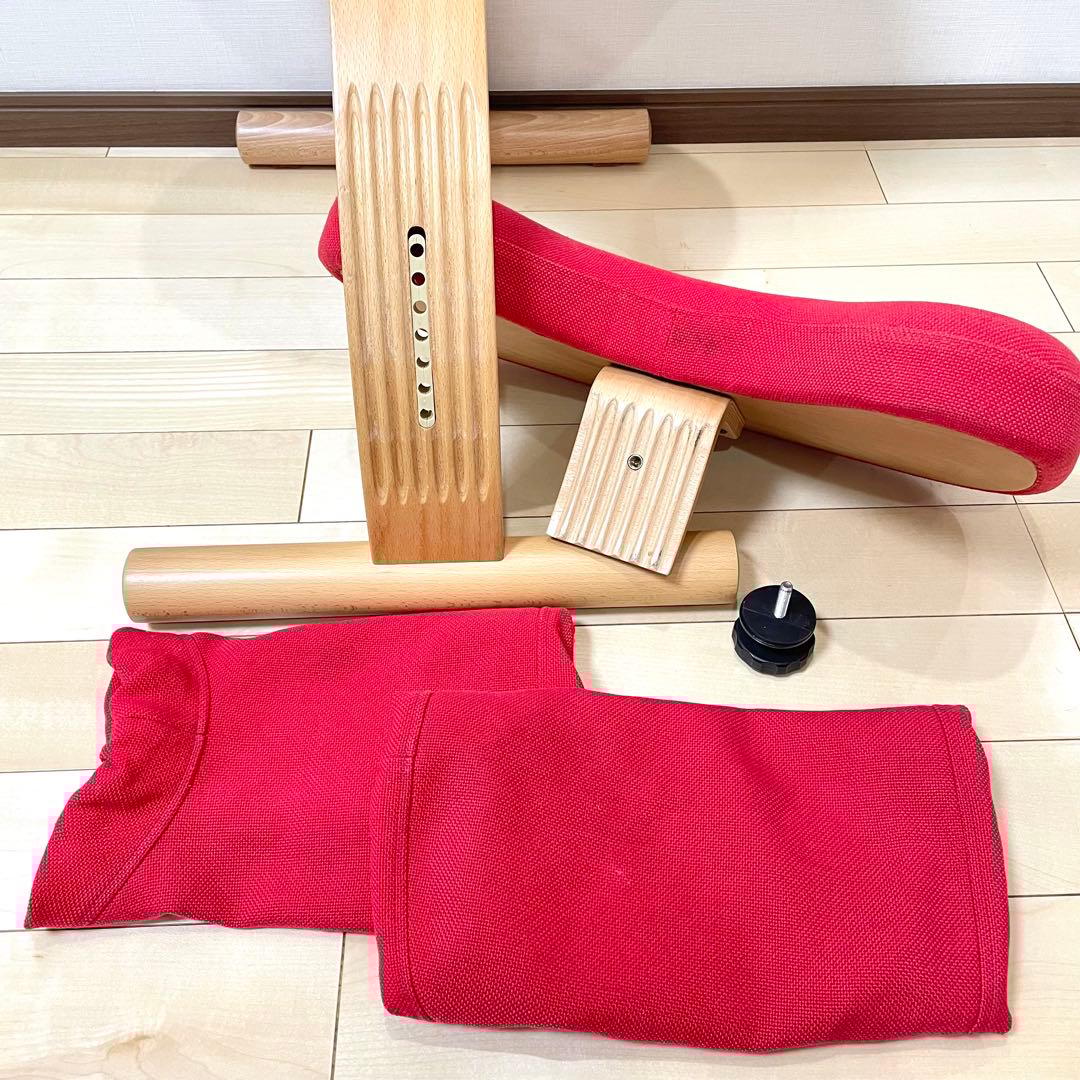 バランスラボ バランスチェア バランスイージー レッド 中古品 サカモトハウス