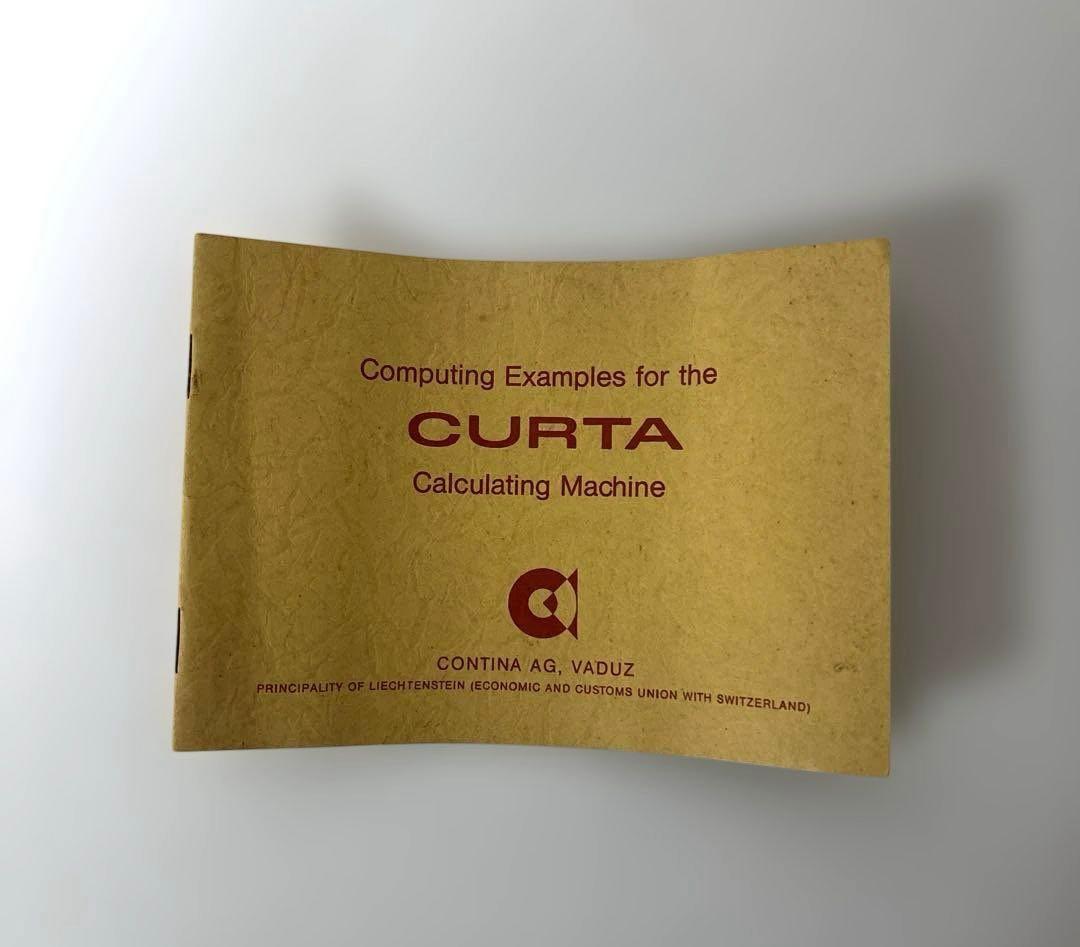 【希少品】Curta Type I メカニカル計算機 ケース、説明書付き