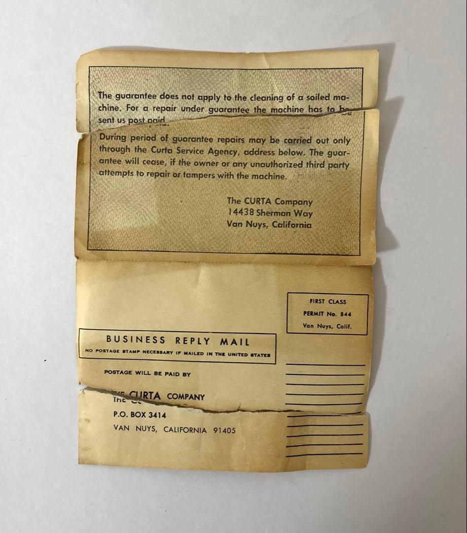 【希少品】Curta Type I メカニカル計算機 ケース、説明書付き