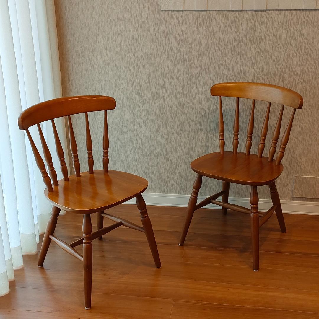 ヴィンテージ　ウィンザーチェア　2脚セット　ダイニングチェア