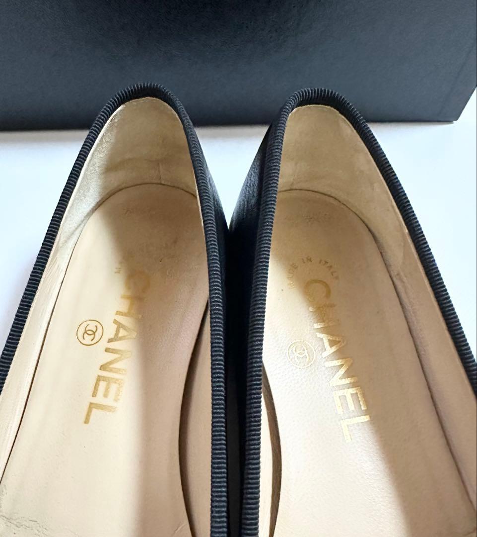 値下げ　CHANEL バレリーナ バレエシューズ 36 ブラック