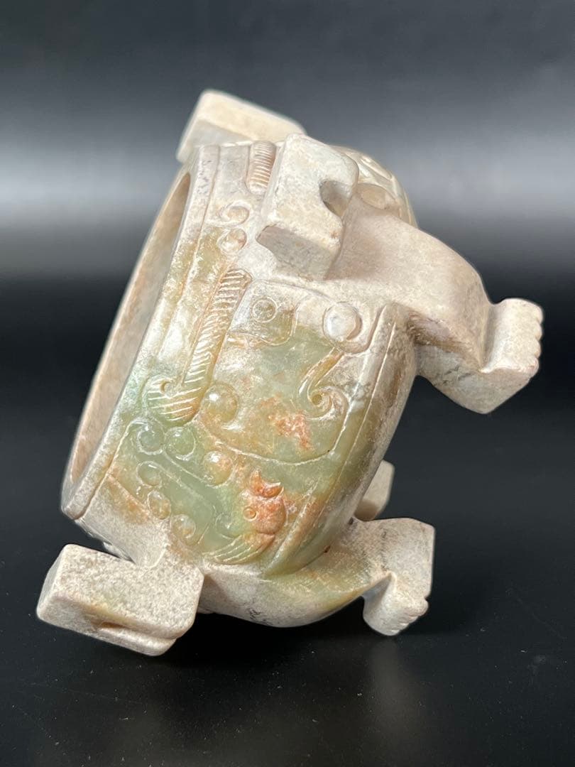 極上 古美術　玉香炉 中国清時代　重さ593g