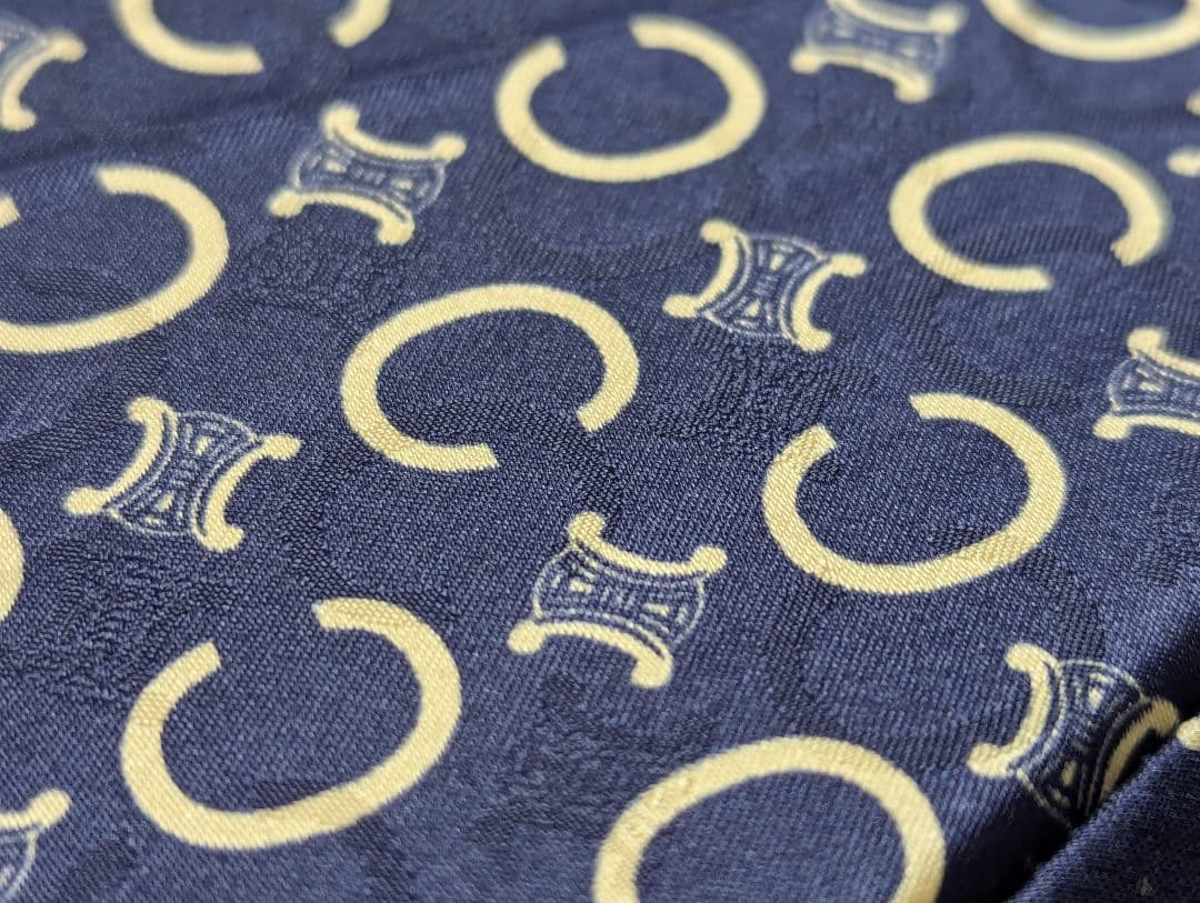 未使用保管品/廃盤品セリーヌ 折り畳み傘 Cマカダム トリオンフ ゴールド金具