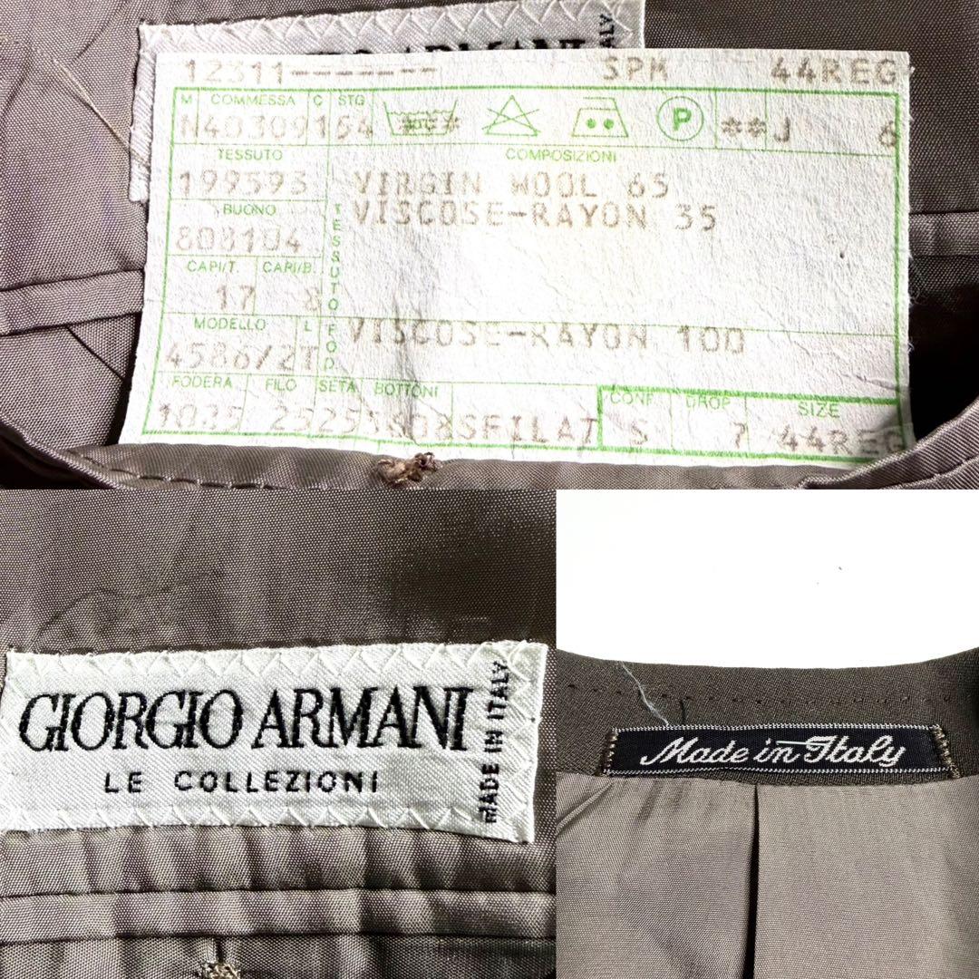 トレンド◇ヴィンテージ ジョルジオアルマーニ ダブル スーツ カーキグレー 希少