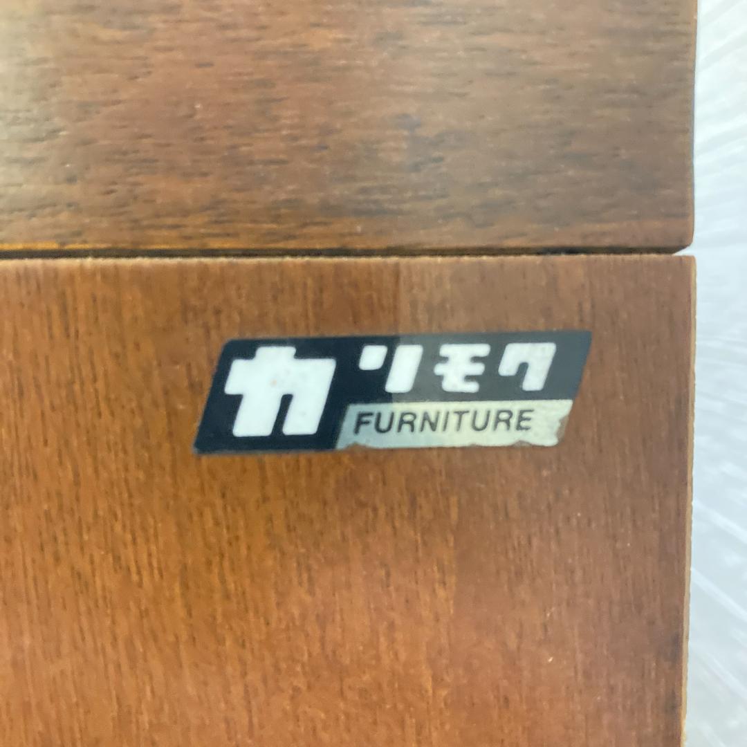 【オールドカリモク】ガラスキャビネット　サイドボード