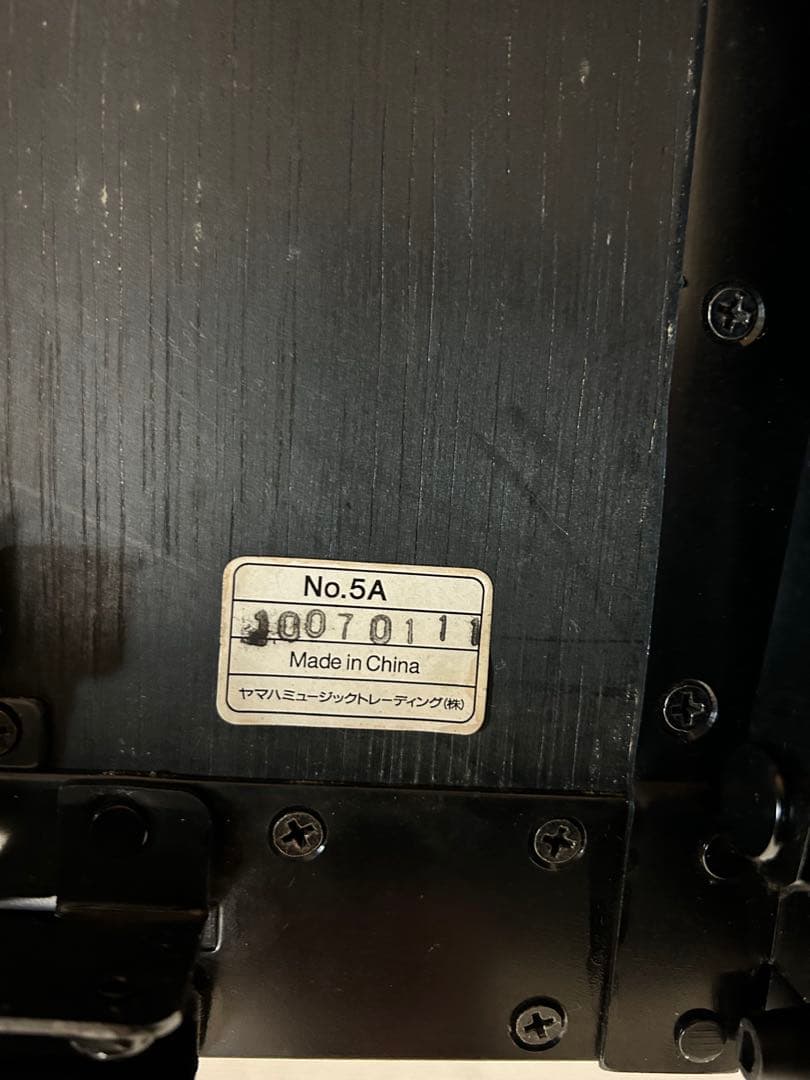 【YAMAHA】No5A トムソン椅子　半艶塗装　ピアノ椅子　美品　黒