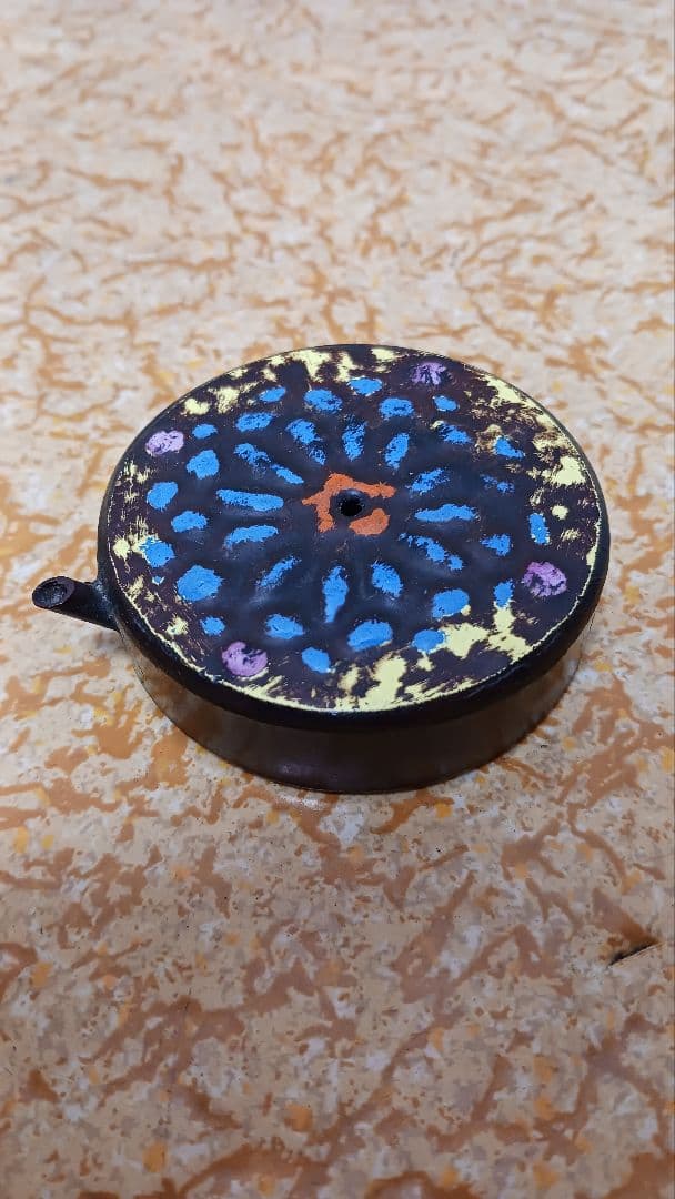 時代物　銅製　古銅　古代　七宝　水滴　箱付