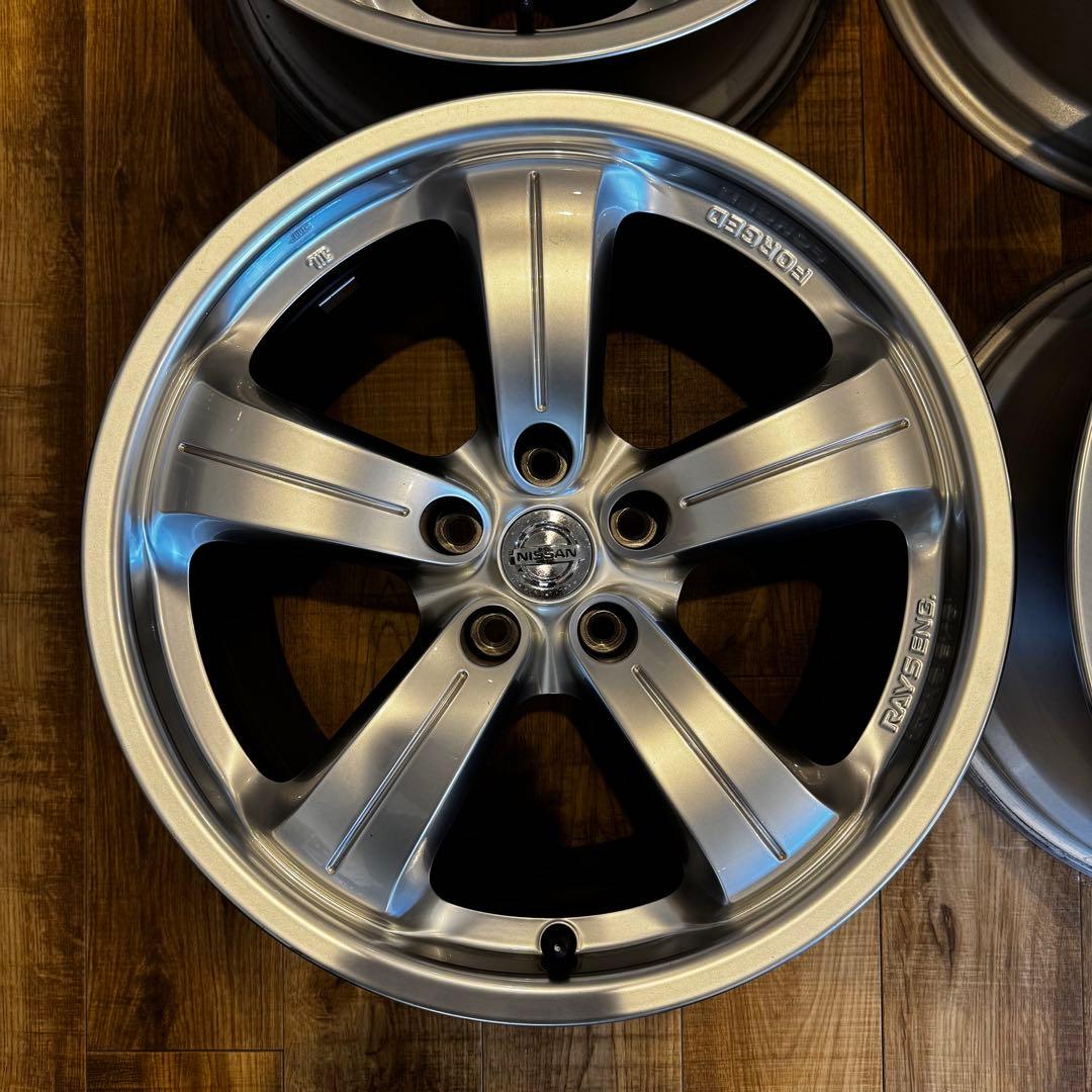 美品Z33バージョンニスモ380RS純正19インチ鍛造ホイール4本セット