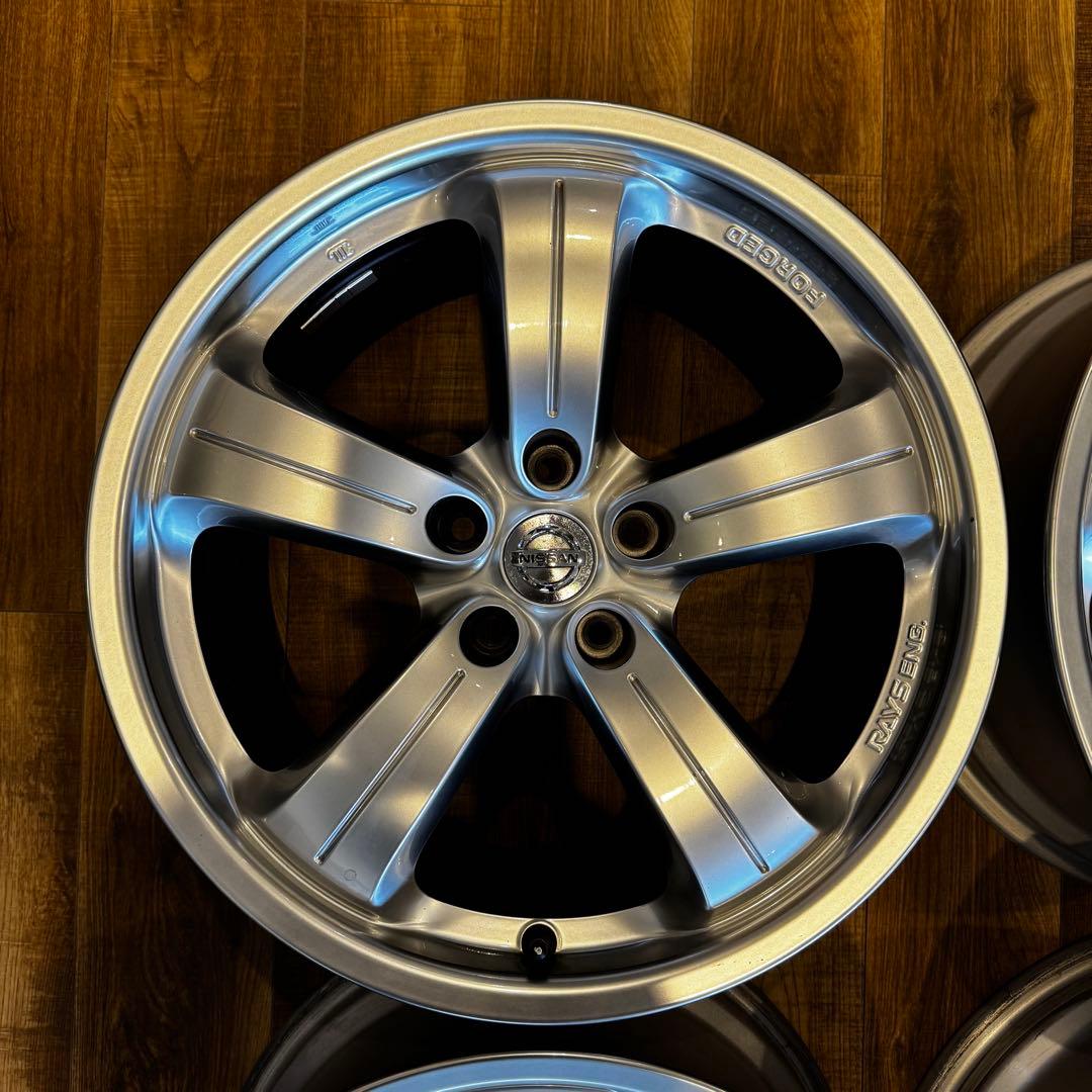 美品Z33バージョンニスモ380RS純正19インチ鍛造ホイール4本セット