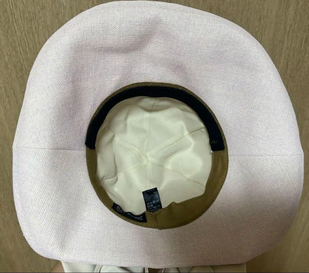 カシラ 帽子　夏　ピンク　リボン　未使用品