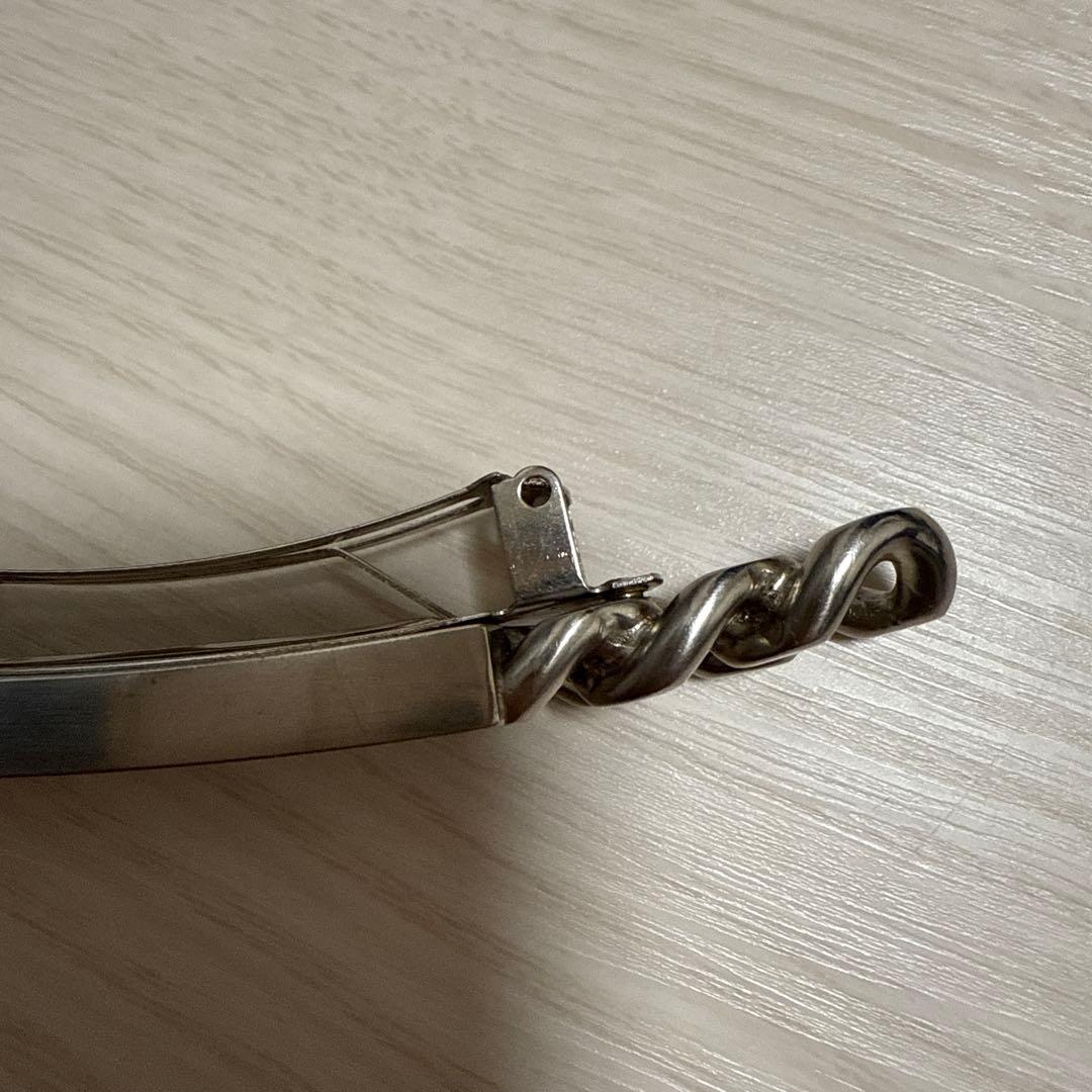 CHANEL バレッタ レア　髪留め シャネルロゴ ヘアクリップ シルバー