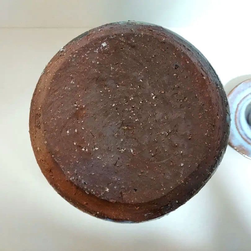 萩焼 灰被水差し 茶道具　宇田川聖谷造　木箱付き