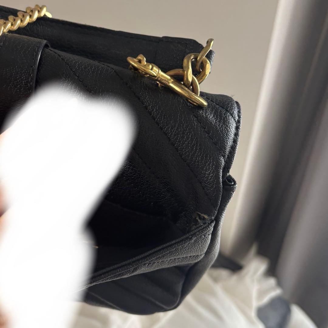 YSL ブラック ショルダーバッグ