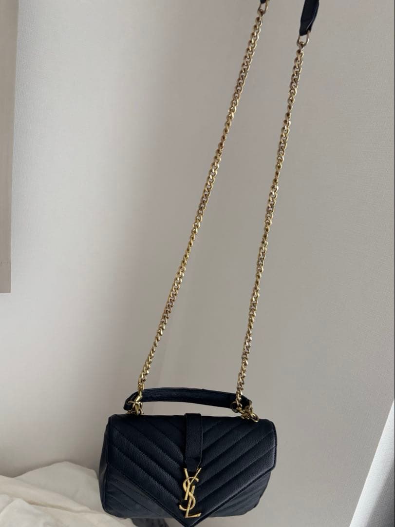 YSL ブラック ショルダーバッグ