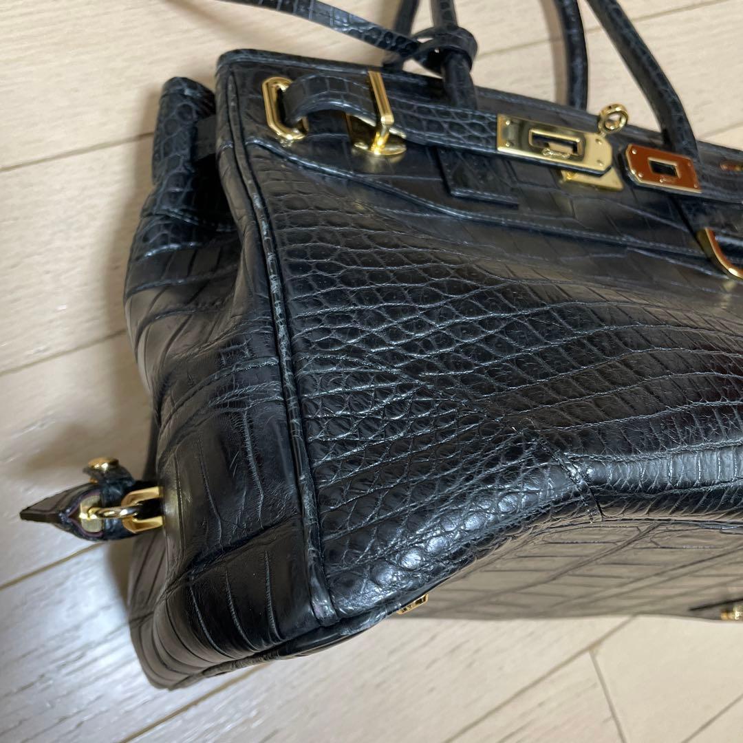 ゲンママ　ハンドバック　マットクロコダイル　ショップチャンネルqvc